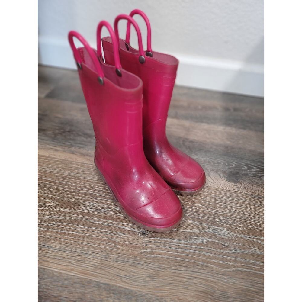 Western Chief Toddler Girl Rain Boots Pink Sparkle size 11‎ #7